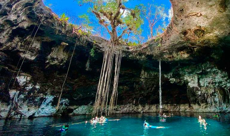 Tour Cenotes Santa Bárbara y Mayapán con Tour Sin Límites